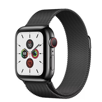 (42mm-44mm-45mm-49mm) Steel Magnatic Full Black - ستيل مغناطيس اسود كامل