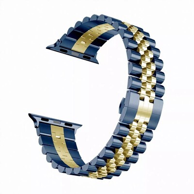 (42mm-44mm-45mm-49mm) Rolex Blue &amp; Gold -  رولكس ازرق مع ذهبي