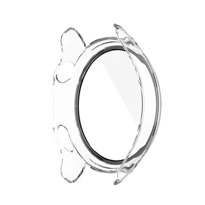 (Huawei Watch 3 ONLY) full cover with glass - Transparent - فل كفر  مع جام لساعه هواوي ووتش ٣ شفاف 