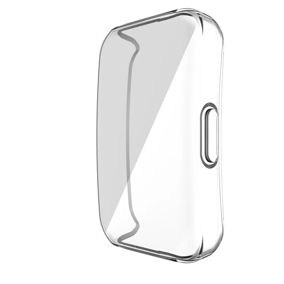 (Huawei Band 6 &amp; 7 ) full TPU cover and screen protector - Transparent - فل كفر ربل مع حمايه شاشه شفاف 