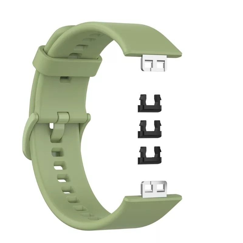 (Huawei Fit 1 ONLY ) Silicone band Green - باند سيليكون زيتي 