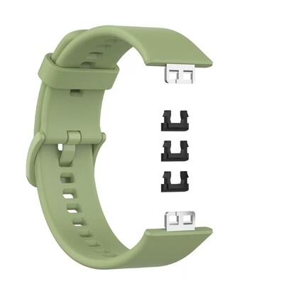 (Huawei Fit 1 ONLY ) Silicone band Green - باند سيليكون زيتي 
