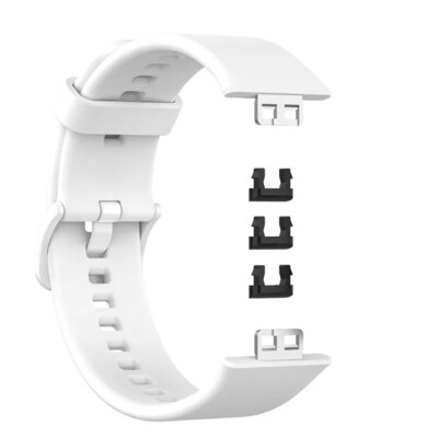 (Huawei Fit 1 ONLY ) Silicone band White - باند سيليكون ابيض