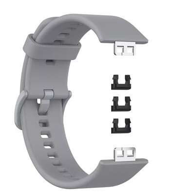 (Huawei Fit 1 ONLY ) Silicone band Grey - باند سيليكون رمادي 
