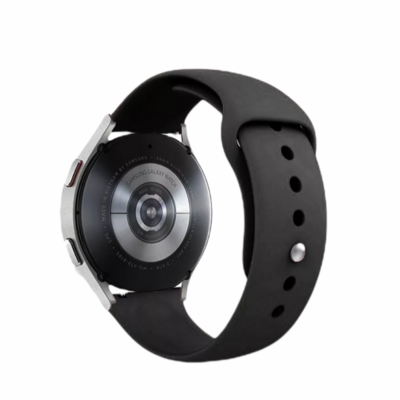 (20mm) Silicone Band Black -  باند سيليكون لون اسود 