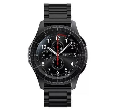 (22mm) Rolex Classic design Full Black - رولكس التصميم الكلاسيكي اسود كامل