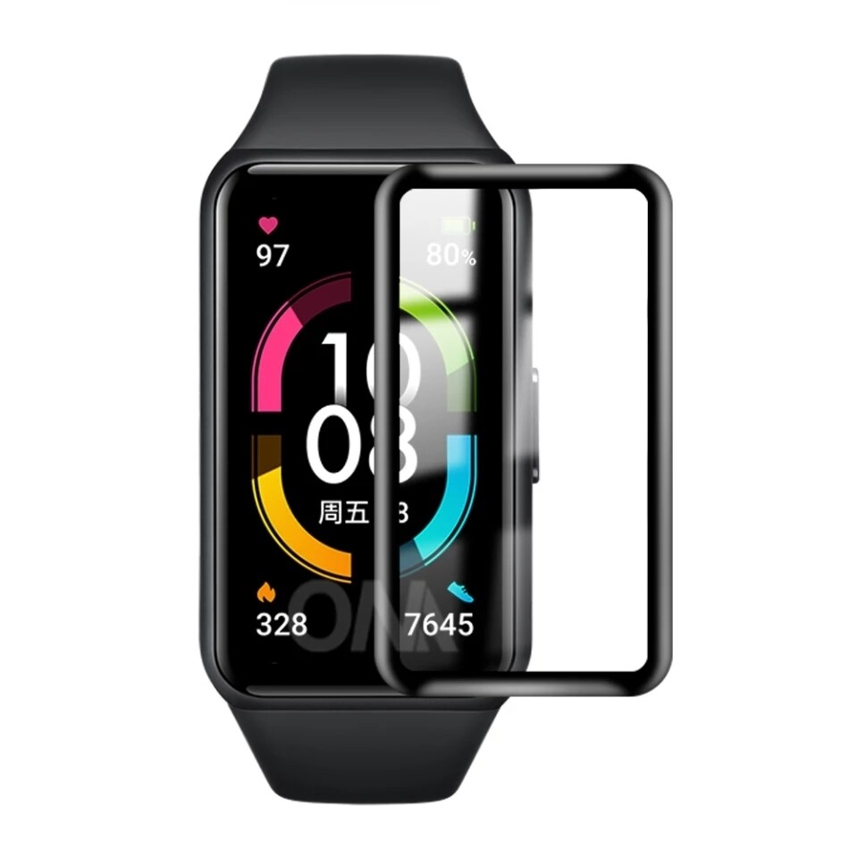 (Huawei Band 6 &amp; 7 ) Screen Protection - Clear - حمايه شاشه شفافه 