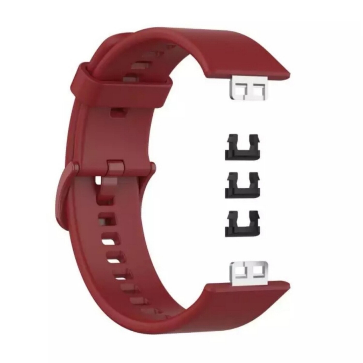(Huawei Fit 1 ONLY ) Silicone band Burgundy - باند سيليكون عنابي 