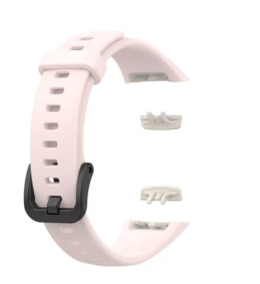 (Huawei Band 6 ONLY ) Silicone band Pink - باند سيليكون مخصص لساعه هواوي باند ٦ فقط وردي 