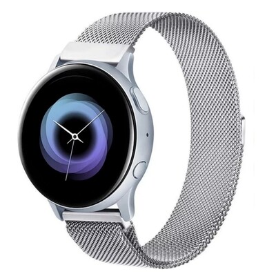 (20mm) Steel Magnatic Full Silver -  باند ستيل مغناطيس سلفر 