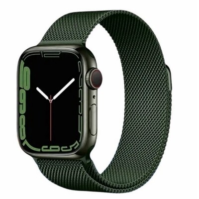 (42mm-44mm-45mm-49mm) Steel Magnatic Full Green - ستيل مغناطيس زيتي كامل