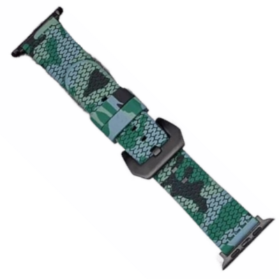 (38mm-40mm-41mm) Silicone Band Green army - باند سيليكون جيشي زيتي 
