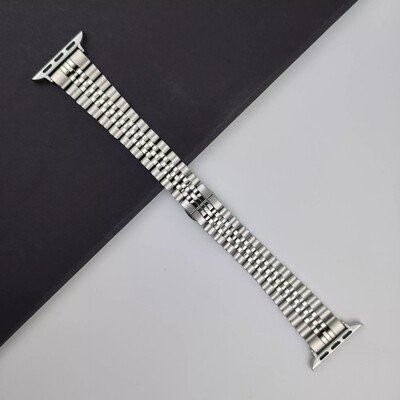 (42mm-44mm-45mm-49mm) Rolex slim full Silver - رولكس ضعيف سلفر كامل