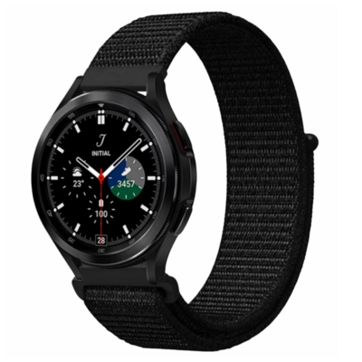 (22mm) Fabric Band Black -  باند خام اسود 