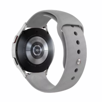 (20mm) Silicone Band Grey -  باند سيليكون لون رمادي 