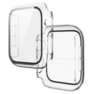 38mm Apple watch full cover Clear - فل كفر لساعات ابل مقاس  ٣٨م - شفاف 