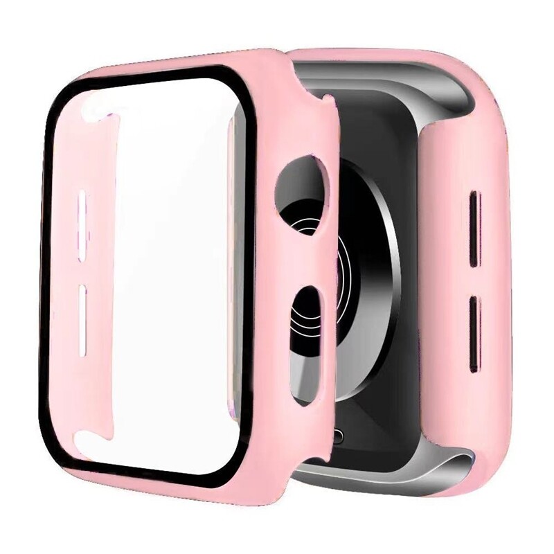 38mm Apple watch full cover Pink - فل كفر لساعات ابل مقاس  ٣٨م - وردي  