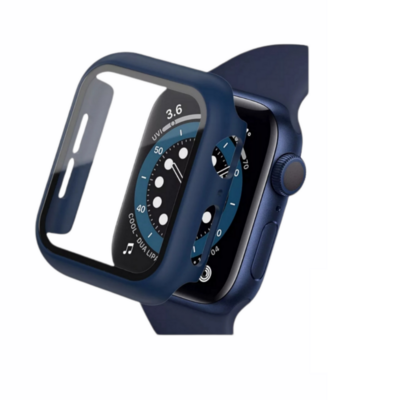 40mm Apple watch full cover  - Blue - فل كفر لساعات ابل مقاس  ٤٠م - كحلي 