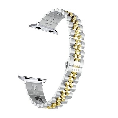 (42mm-44mm-45mm-49mm) Rolex slim Silver&amp;Gold - رولكس ضعيف سلفر مع ذهبي