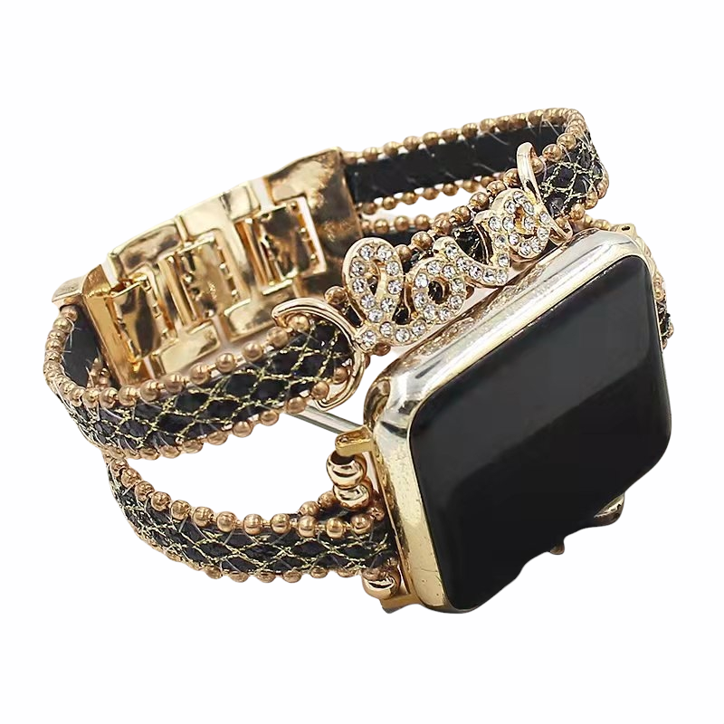 (42mm-44mm-45mm-49mm) swarovski Black - شوارفسكي اسود 