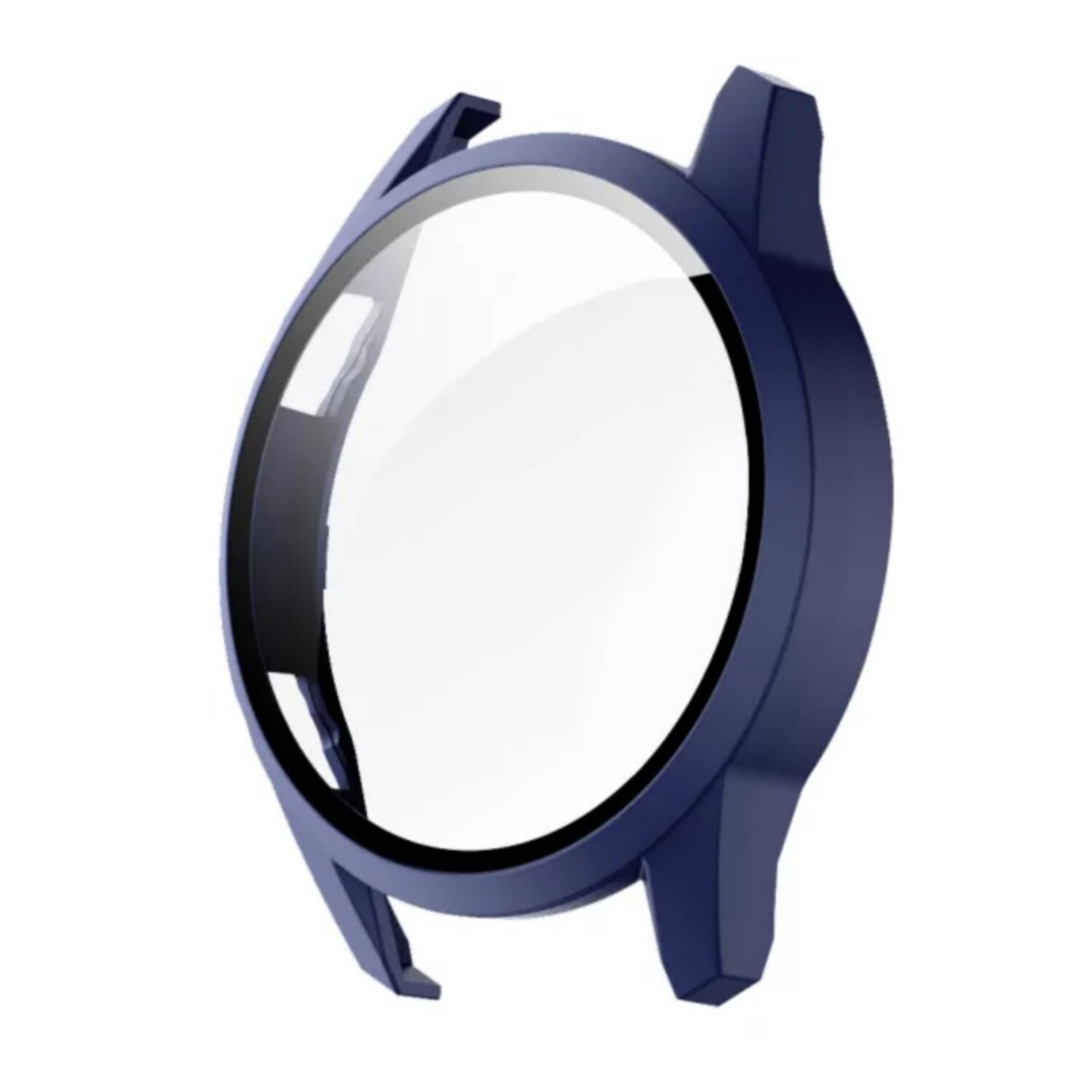 (Huawei GT2 46mm ONLY) full cover with glass - Blue - فل كفر  مع جام لساعه هواوي جي تي ٢ لون كحلي 