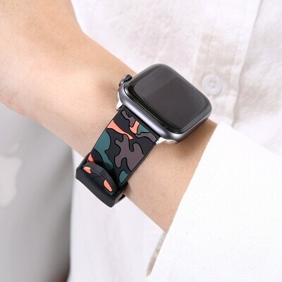(42mm-44mm-45mm-46mm-49mm) Army Silicone Band - باند سيليكون جيشي 