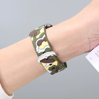(38mm-40mm-41mm) Army Silicone Band - باند سيليكون جيشي 