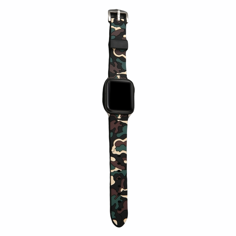 (38mm-40mm-41mm) Army Silicone Band - باند سيليكون جيشي 
