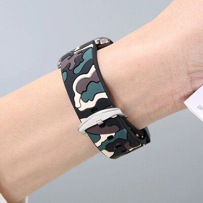 (38mm-40mm-41mm) Army Silicone Band - باند سيليكون جيشي 