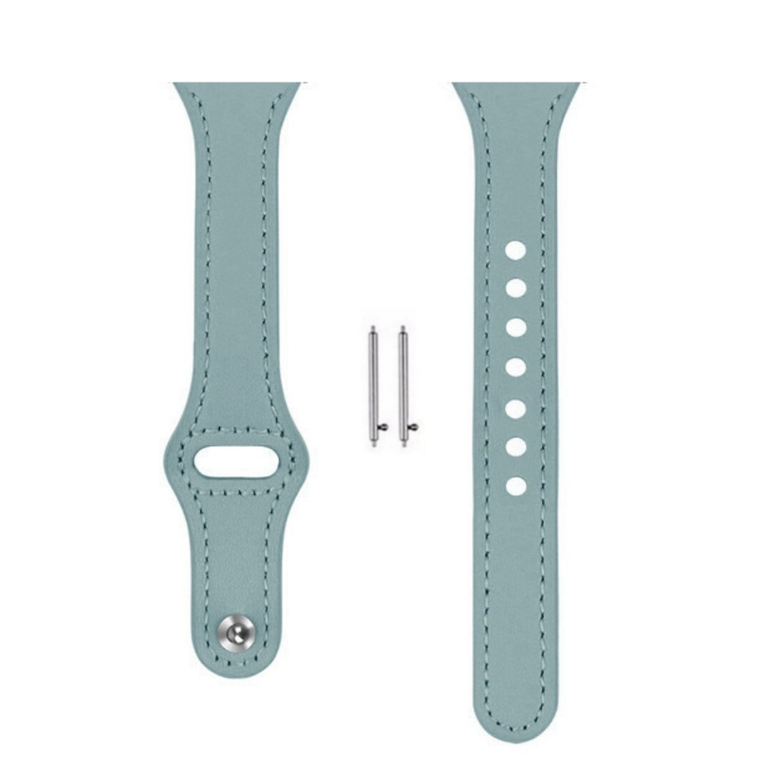 (22mm) Slim Leather band Tiffany - باند جلد ضعيف تيفاني 