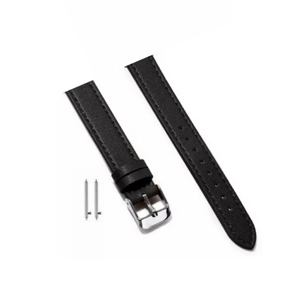 (22mm) New Slim Leather band Black - باند جلد ضعيف تسكيره مسمار اسود 
