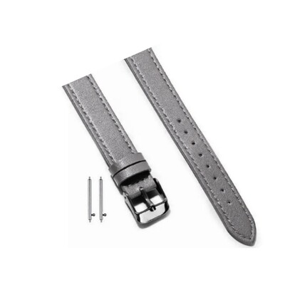 (22mm) New Slim Leather band Grey - باند جلد ضعيف تسكيره مسمار رمادي 
