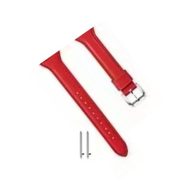 (22mm) New Slim Leather band Red - باند جلد ضعيف تسكيره مسمار احمر 