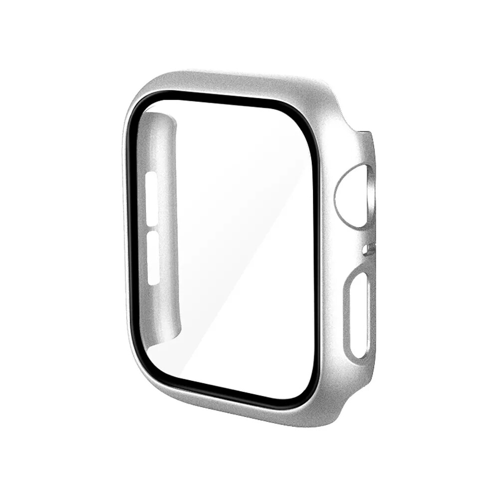 40mm Apple watch full cover  Silver - فل كفر لساعات ابل مقاس  ٤٠م - سلفر 