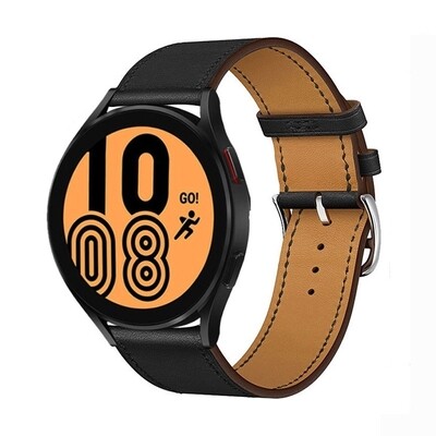 (20mm) Leather Black Band  -  باند جلد اسود