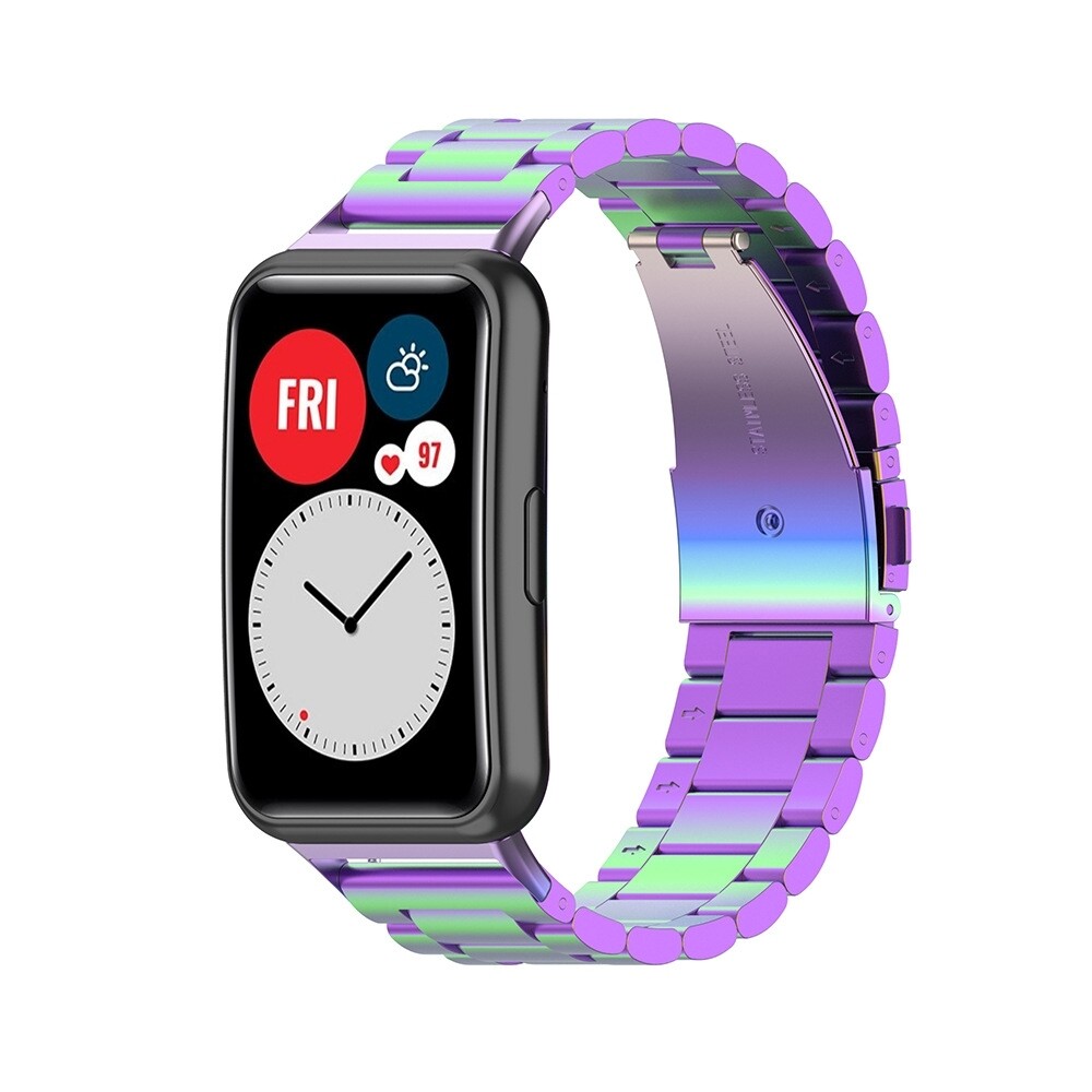 (Huawei Fit 1 &amp; 2 ) Rolex Classic design Full Rainbow - رولكس التصميم الكلاسيكي الوان مختلفه