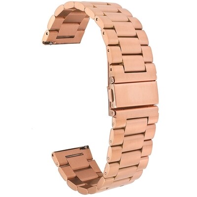 (20mm) Rolex Classic design Full Rose Gold - رولكس التصميم الكلاسيكي روز قولد كامل