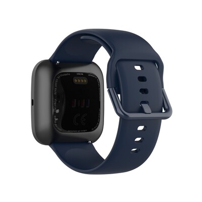 (Fitbit Versa 1/2/Lite ONLY) Silicone band - Deep Blue - باند سيليكون مخصص لساعه فيرسا ١/٢/لايت كحلي 