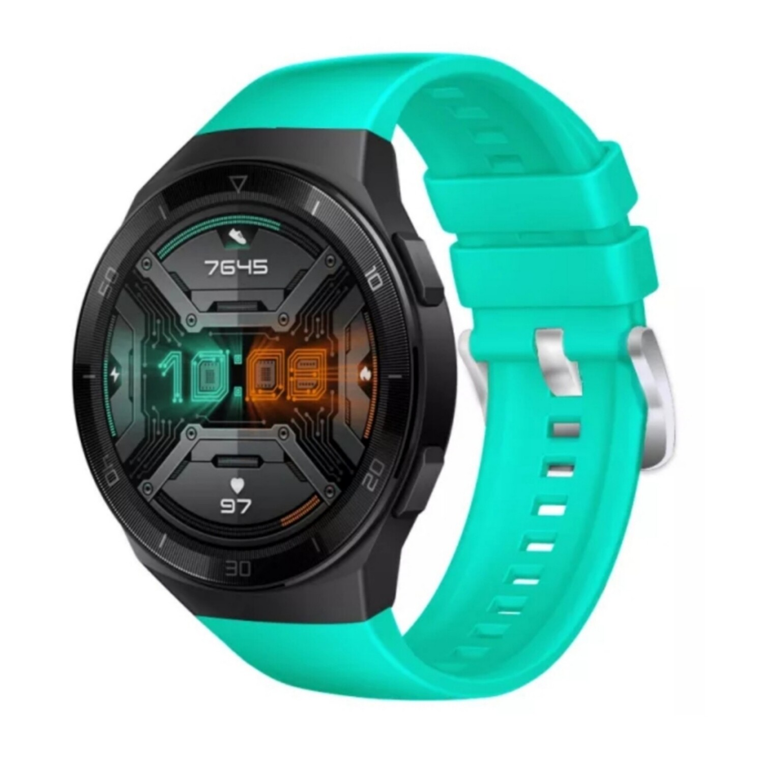 (Huawei GT2e ONLY) Silicone band Tephani - باند سيليكون مخصص لساعه هواوي جي تي٢ اي فقط لون تيفاني 
