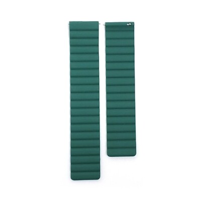 (38mm-40mm-41mm)  Single color silicone magnatic band grass Green - باند سيليكون مغناطيس لون أخضر عشبي