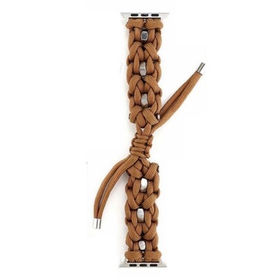 (42mm-44mm-45mm-49mm) Fabric Brown new design - خام بني تصميم جديد 