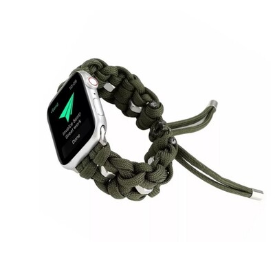 (38mm-40mm-41mm) Fabric Green new design - خام زيتي تصميم جديد 