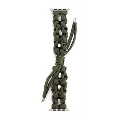 (42mm-44mm-45mm-49mm) Fabric Green new design - خام زيتي تصميم جديد 