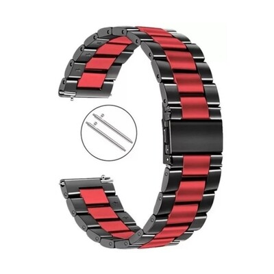(22mm) Rolex Classic design Black&amp;Red - رولكس التصميم الكلاسيكي اسود و احمر 