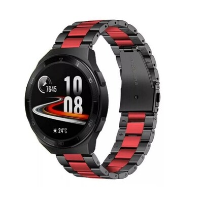(22mm) Rolex Classic design Black&amp;Red - رولكس التصميم الكلاسيكي اسود و احمر 