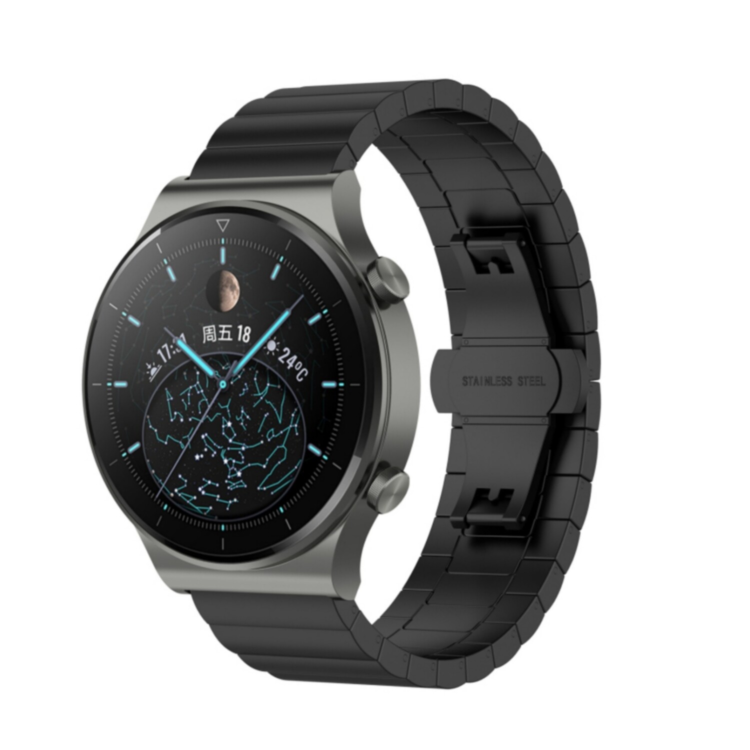(22mm) Steel Ceramic Black - ستيل سيراميك اسود 