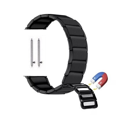 (22mm) Rolex Magnetic full Black -  رولكس مغناطيس اسود كامل 