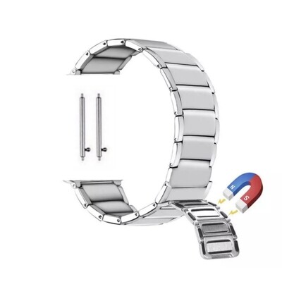 (22mm) Rolex Magnetic full Silver -  رولكس مغناطيس سلفر كامل 