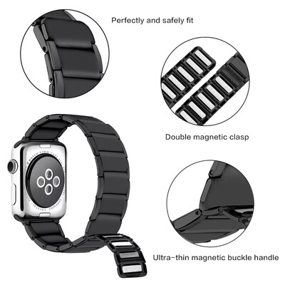 (42mm-44mm-45mm-49mm) Rolex Magnetic full Black -  رولكس مغناطيس اسود كامل 