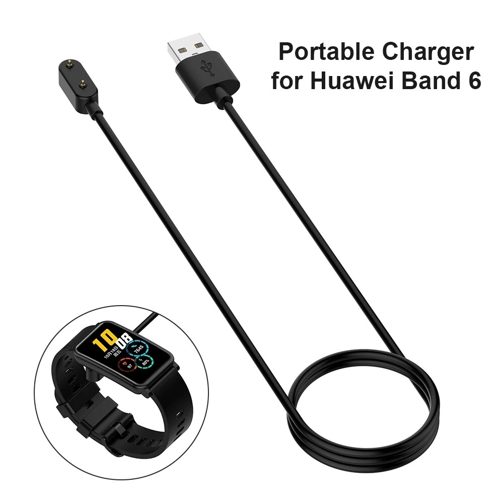 Huawei Fit 1 / 2 / Band 6 & 7) Fast Charger Black - شاحن سريع لساعه هواوي فت